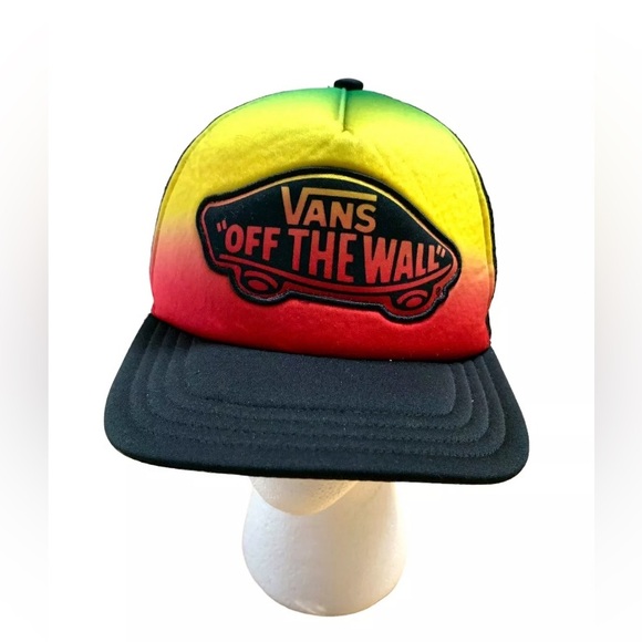 Vans Off the Wall Skate Hat Retro Old Skool Cap Snapback Mesh Back Adjustable M4 - Picture 2 of 5